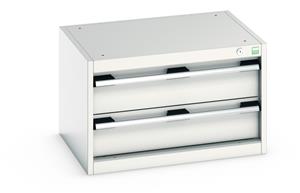 Bott Drawer Cabinets 525 Depth with 650mm wide full extension drawers Bott Cubio 2 Drawer Cabinet 650Wx525Dx400mmH